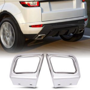 Predator4x4 Chrome Exhaust Bumper Tail Pipe Trims To Fit Range Rover Evoque L538 10-17