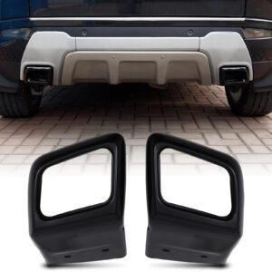 Predator4x4 Black Exhaust Rear Tail Pipe Trims To Fit Range Rover Evoque L538 10-17