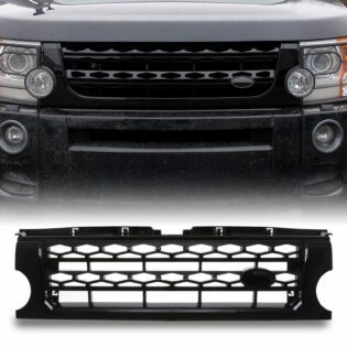 Predator4x4 Gloss Black Disco 4 Look Front Grille To Fit Land Rover Discovery 3 04-09