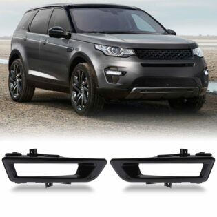 Predator4x4 Gloss Black Front Fog Light Covers To Fit Land Rover Discovery Sport 14+