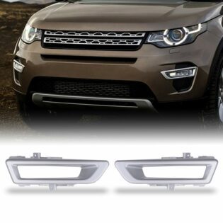 Predator4x4 Silver Front Fog Light Covers To Fit Land Rover Discovery Sport 14+