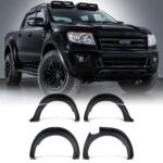 50MM Wide Matte Black Wheel Arches for Ford Ranger T6 2012-2015