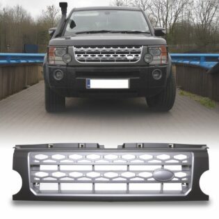 Predator4x4 Grey & Silver Grille To Fit Land Rover Discovery 3 04-09