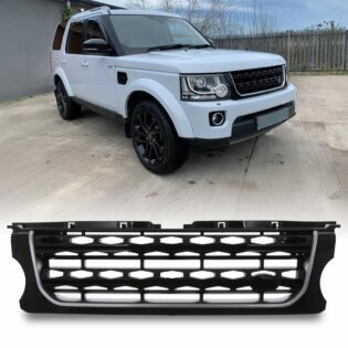 Predator4x4 Facelift Black & Silver Grille To Fit Land Rover Discovery 4 14-17