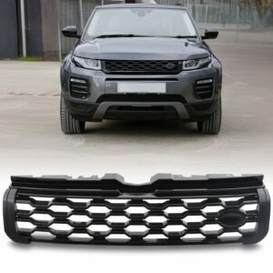 Predator4x4 Gloss Black Hex Style Grille To Fit Land Rover Range Rover Evoque 10-17