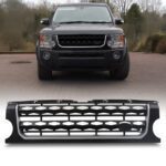 Predator4x4 Upgrade Black Grille With Silver Bar To Fit Land Rover Discovery 3