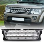 Predator4x4 Black And Silver Grille To Fit Land Rover Discovery 4 15-17