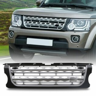 Predator4x4 Black And Silver Grille To Fit Land Rover Discovery 4 15-17