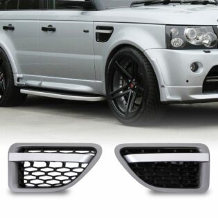 Predator4x4 Grey & Black Side Air Vents To Fit Range Rover Sport L320 05-09