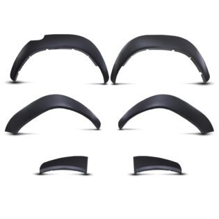 25mm Wide Matte Black Wheel Arches For Toyota Hilux MK8 15-21