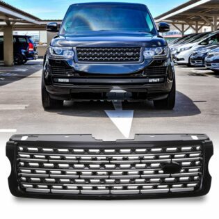 Predator4x4 Black & Chrome Autobiography Style Front Grille To Fit Range Rover Vogue L405 13-17