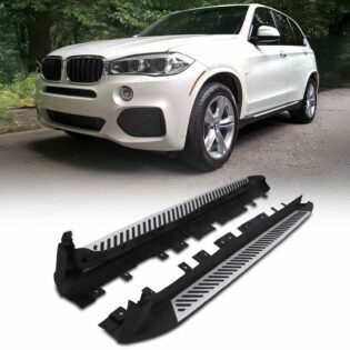 BMW X4 F26 14-18 Black & Silver Side Steps