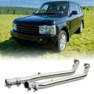 Predator4x4 2 Exhaust Decat Pipes To Fit Land Rover Range Rover Vogue L322 4.4 V8 Petrol 02-06
