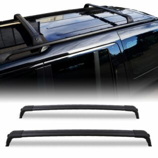 Predator4x4 Black Locking Roof Cross Bars To Fit Land Rover Discovery 3 / 4 2004-2016
