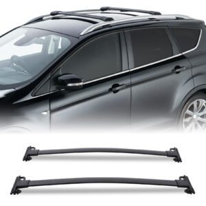 Ford Kuga MK1 08-12 Full Length Black Roof Cross Bars