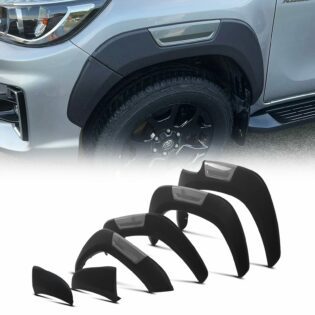 Toyota Hilux Revo 2021-2024 Black GR Style Fender Flare Set