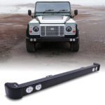 Predator4x4 Steel Front Bumper Round LED Spot Light Bar To Fit Land Rover Defender Ld 2.2 2.4 TD4 83-16