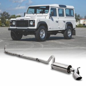 Predator4x4 Turbo Back Decat Exhaust System To Fit Land Rover Defender 110 300TDI 2.5TD 94-99