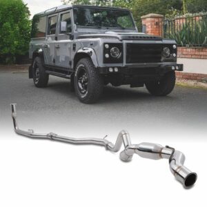 Predator4x4 Turbo Back Decat Exhaust System To Fit Land Rover Defender 110 TD5 2.5TD 98-07