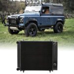 Predator4x4 Black High Flow Alloy Radiator To Fit Land Rover Discovery 1 / Defender 300TDI 2.5TD 84-98