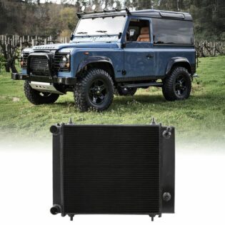 Predator4x4 Black High Flow Alloy Radiator To Fit Land Rover Discovery 1 / Defender 300TDI 2.5TD 84-98