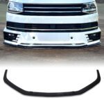VW Transporter T6 16-19 Sportline Style Front Lip - Gloss Black