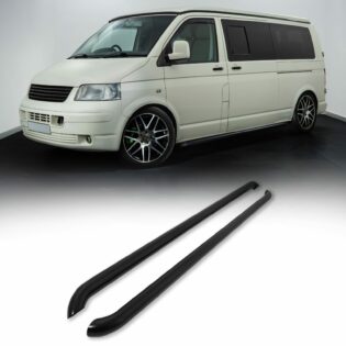 VW Transporter T5 & T6 LWB 2003+ Gloss Black Side Bars