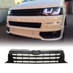 VW Transporter T5.1 10-15 Badgeless Front Grille - Gloss Black