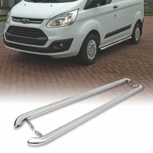 Ford Transit Custom SWB 2013+ Stainless Steel Side Bars