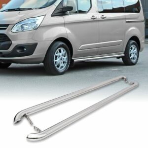Ford Transit Custom LWB 2013+ Stainless Steel Side Bars