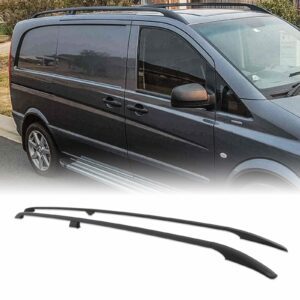 Mercedes Vito W639 LWB 10-13 Black Roof Rails