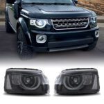 Predator4x4 Defender Style Front LED Headlights To Fit Land Rover Discovery 4 L319 13-16