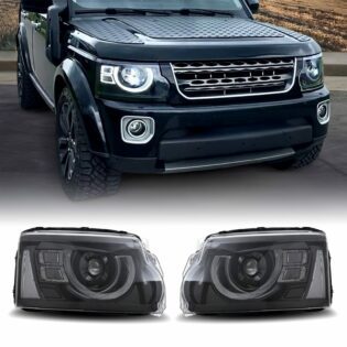 Predator4x4 Defender Style Front LED Headlights To Fit Land Rover Discovery 4 L319 13-16