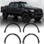 35mm Wide Matte Black Wheel Arches for Ford Ranger T6 12-15