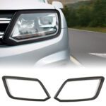 VW Amarok 2010-2020 Matte Black Headlight Covers