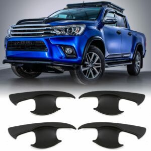 Toyota Hilux Revo MK8 15-21 Black Door Handle Inserts