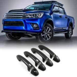 Toyota Hilux Revo 15-21 Black Door Handle Covers