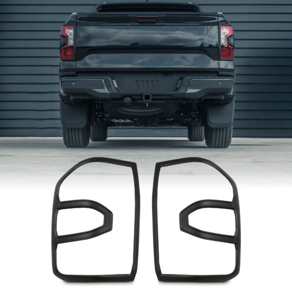 Ford Ranger T9 Wildtrak/XLT/Sport 2023+ Black Tail Light Cover Trim