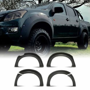 Isuzu D Max 2012-15 60mm Matte Black Wheel Arch Kit