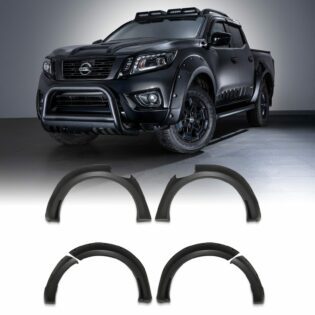 Nissan Navara D23 NP300 14-20 65mm Matte Black Wheel Arches With AdBlue Fitting