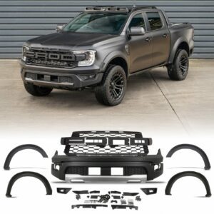 Ford Ranger T9 2023+ Matte Black Raptor Look Body Kit