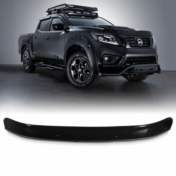 Nissan Navara D23 NP300 14-20 Black Bonnet Guard Protector
