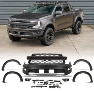 Ford Ranger T9 2023+ Matte Black Raptor Look Body Kit