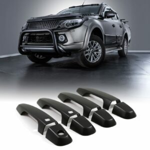 Mitsubishi L200 Triton 15-23 Keyless Entry Black Door Handle Covers