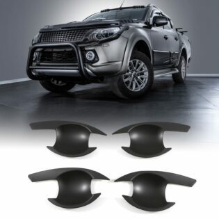 Mitsubishi Triton L200 15-18 Black Door Handle Inserts