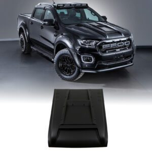 Ford Ranger T7 T8 15-21 Matte Black Bonnet Vent Cover & Bolts