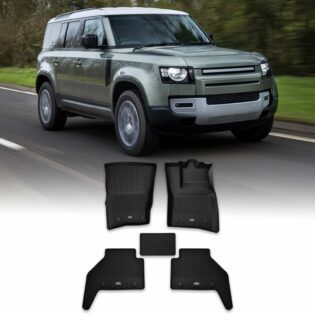 Predator4x4 OEM Style Plastic Floor Mat Set To Fit Land Rover Defender 110 L663 2020+