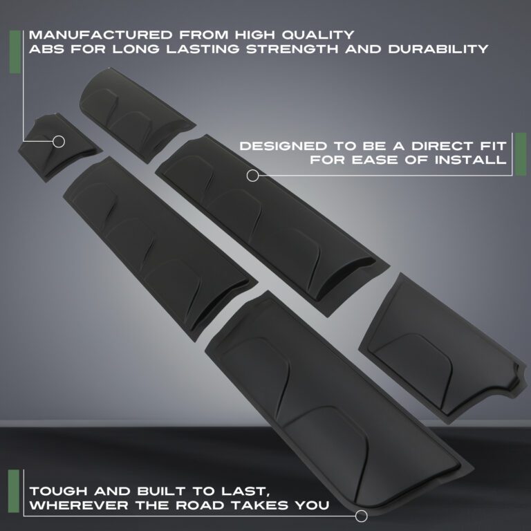 Volkswagen VW Amarok 10-20 6pc Matte Black Body Cladding Kit | Predator4x4