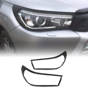 Toyota Hilux Revo 2015-2017 Headlight Cover Trim Black