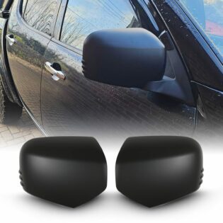 Mitsubishi L200 Triton Series 4 2005-2015 Black Door Mirror Covers